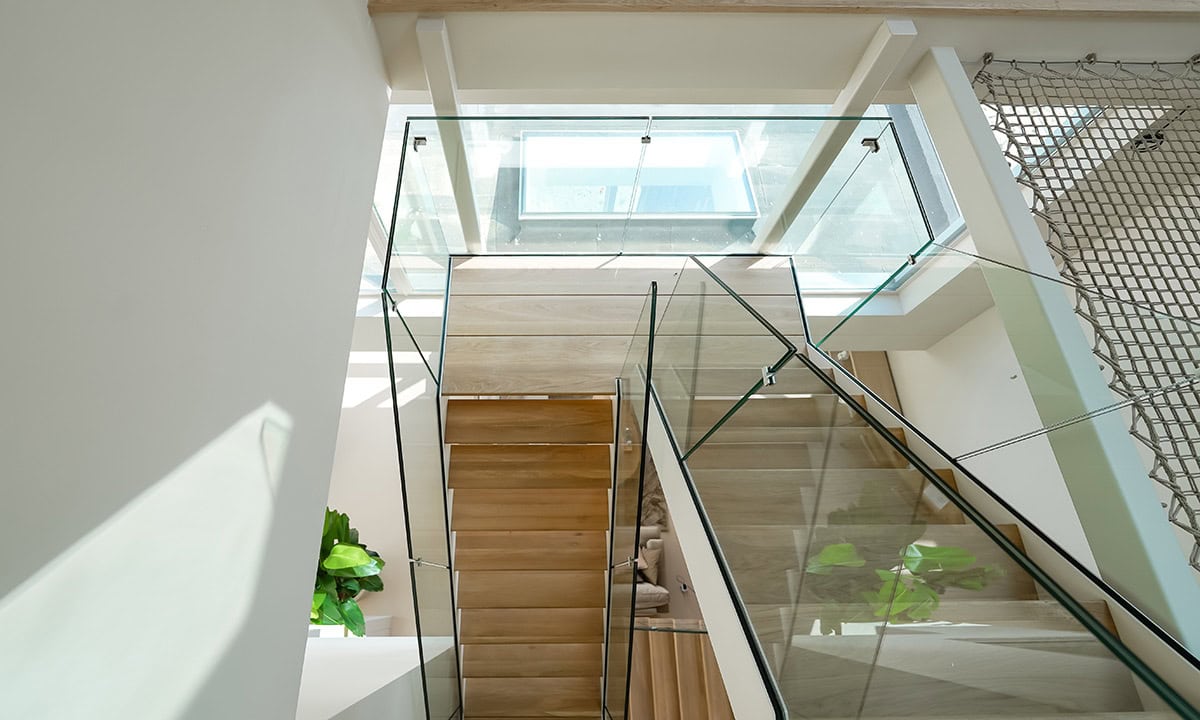 trappen met bordes