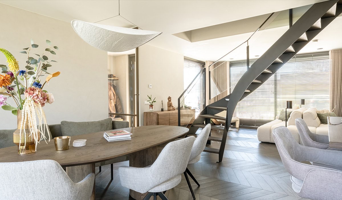 Stalen trap woning