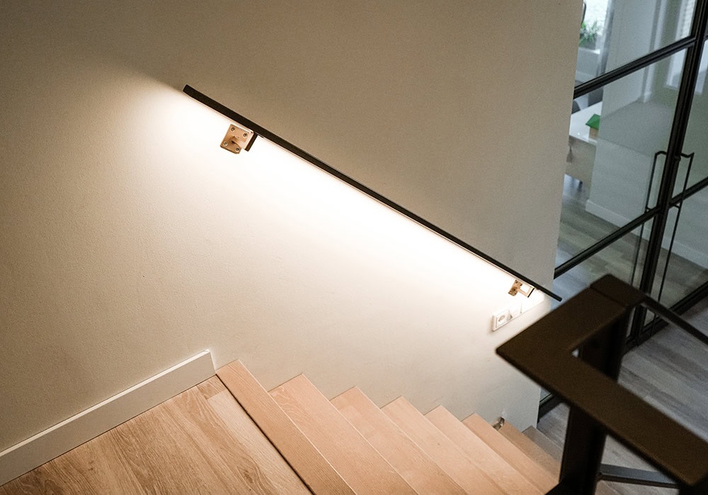 stalen trapleuning LED