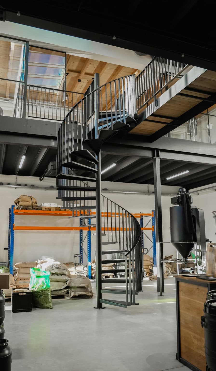 Stalen trappen spiltrap