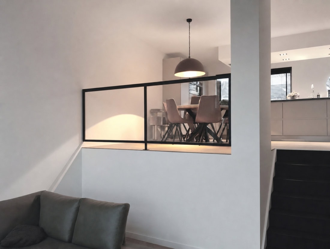 Balustrade met glas in Veenendaal