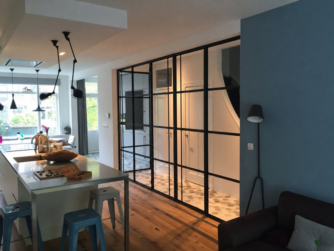 Ramen en deuren van staal en glas Rotterdam Hillegersberg