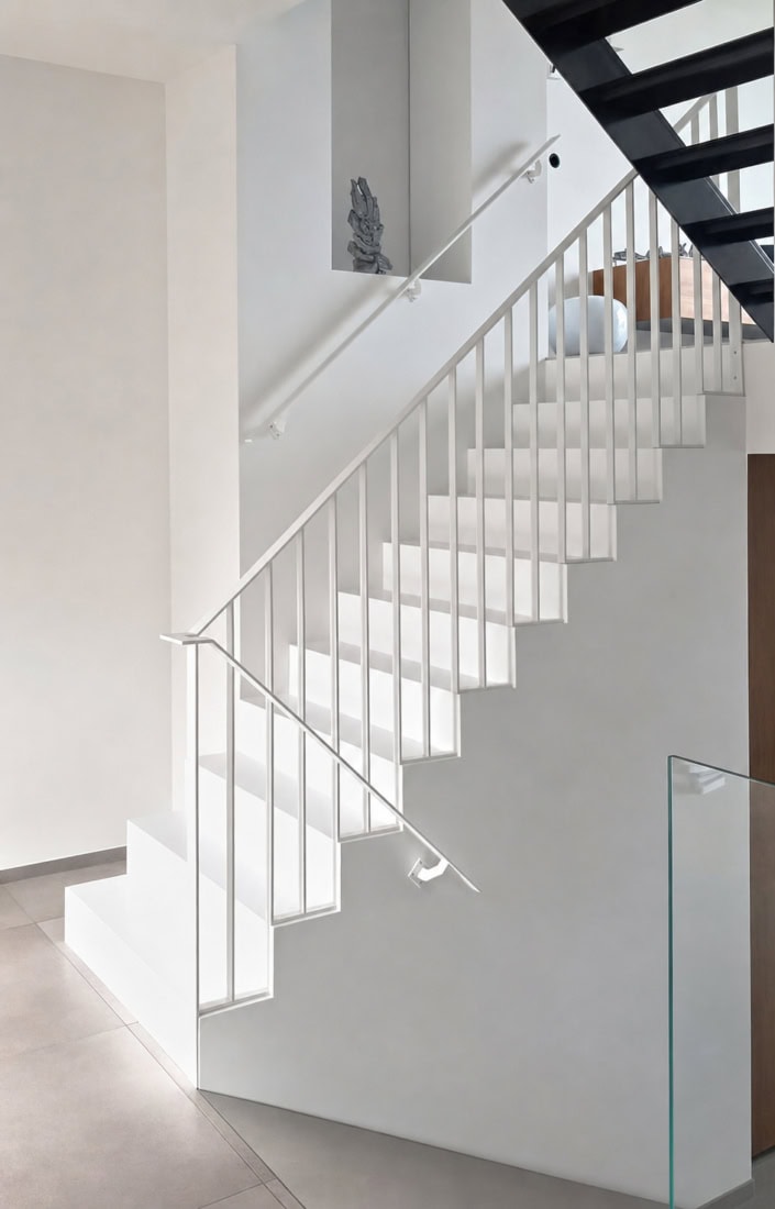 Stalen balustrade met spijlen in Dronten