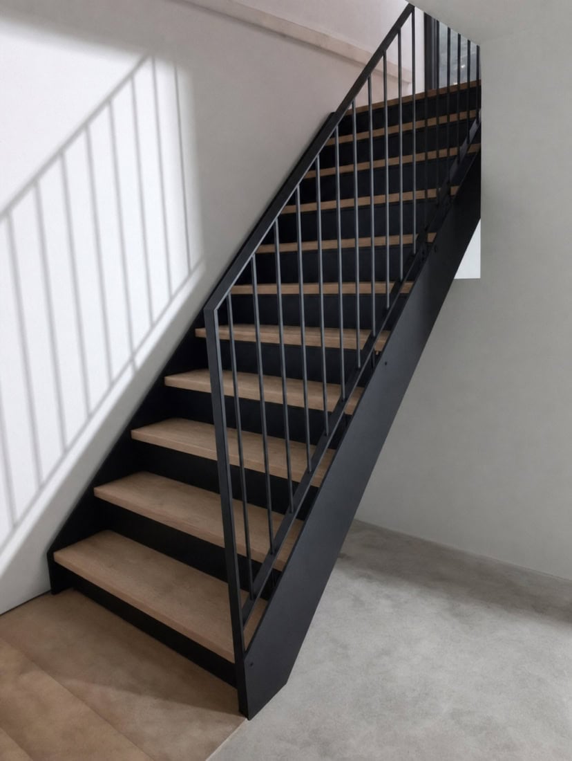 Steektrap met stalen stootborden
