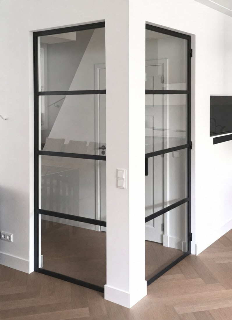 Vaste wand en enkele deur in Bussum